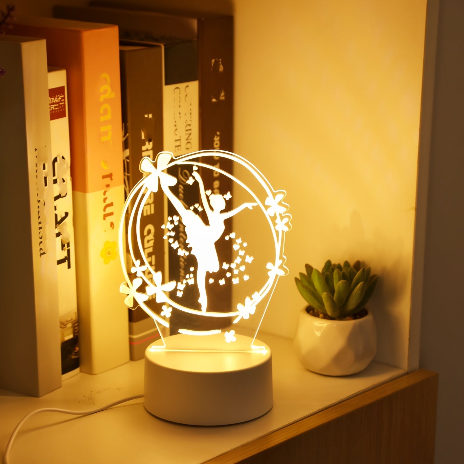 LumiDance - 3D Ballettdansare LED Nattlampa