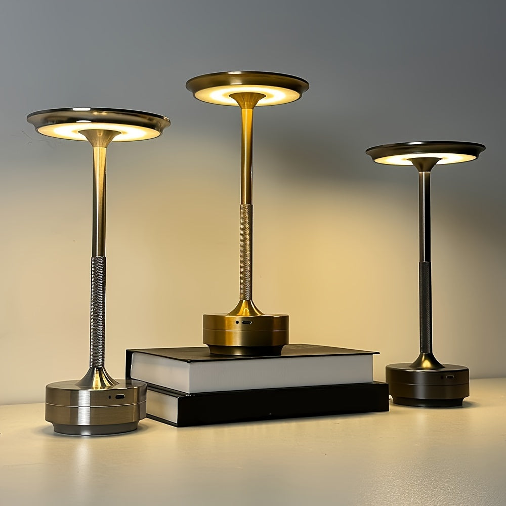 LumiTaf - LED Sängrum Bordslampa Med USB Och Touchkontroll