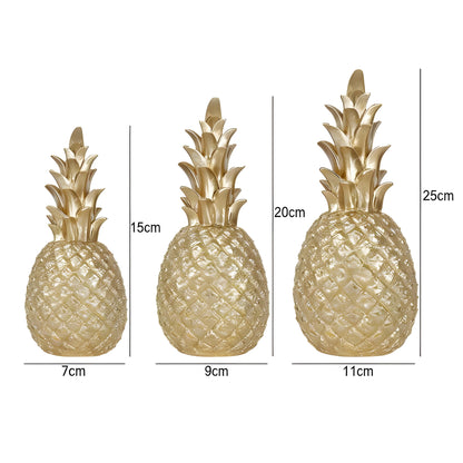PineGlow Decor - Dekorativ Ananas-Ananas-Vardagsrumsdekor