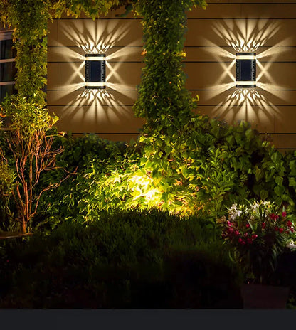 Solarlampa med intelligent ljusstyrning – Utomhusvägglampa med automatisk nattdetektering