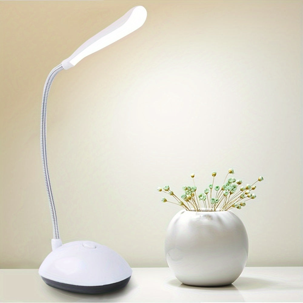 FlexiGlow - LED Svanhals Skrivbordslampa på AAA Batterier för Ögonskydd