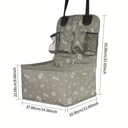 PawPorter - Hållbar Hundbilstol Korg