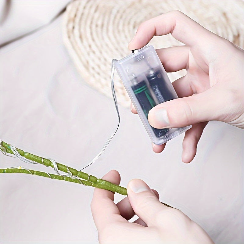 RoyaleGlow Ljusuppsättning Olivträd LED-lampa – Modern inredning för festliga tillfällen, bröllop, födelsedagar och feststämning, idealisk för matbord, skåp eller caféinredning