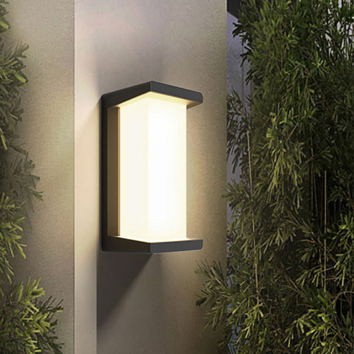 Tvåfärgad modern utomhusvägglampa