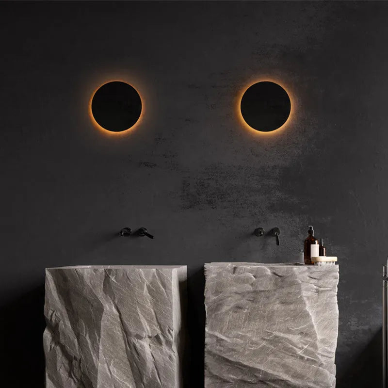 Vägglampa Modern Svart Utomhus LED Lampa