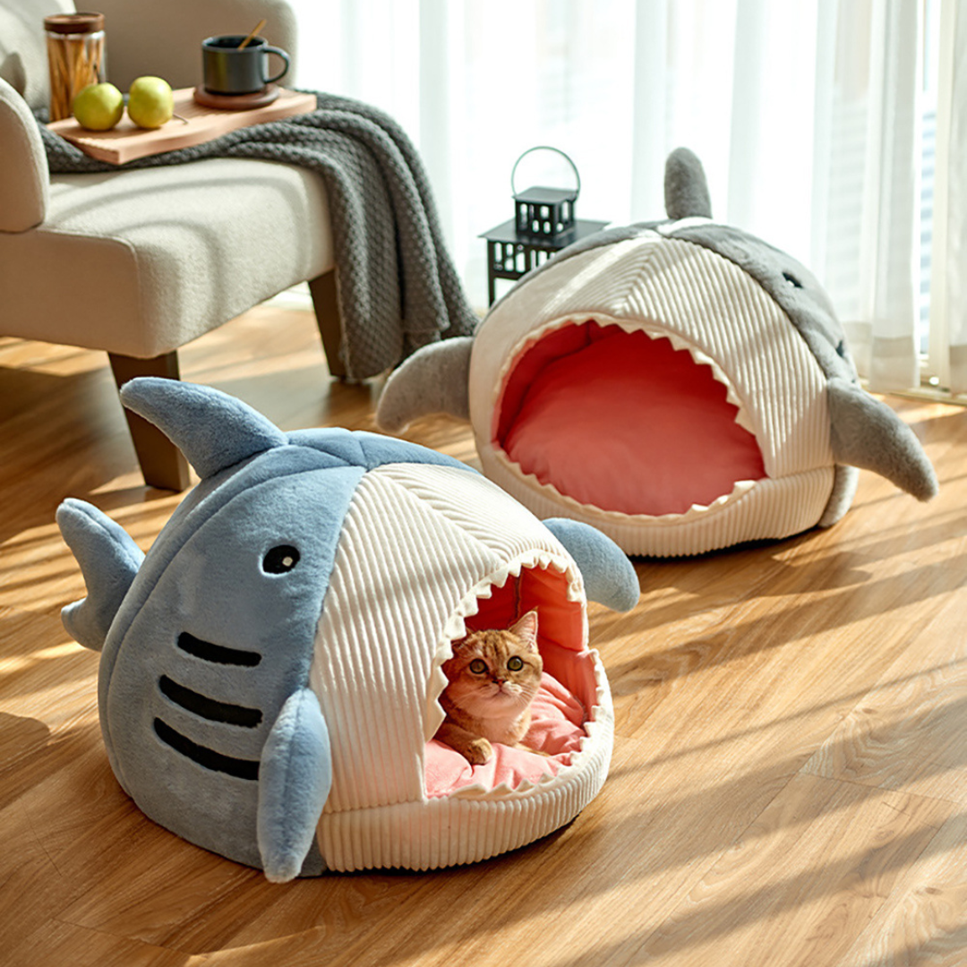 FurryDome House - Varm bärbar kudde katt husdjursgrotta hus