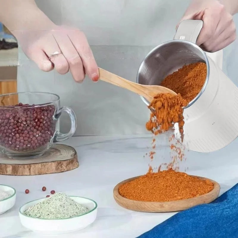 Carvallo Elektrisk Kvarn för Hemmet | Färsk Mjöl med Ett Tryck på Knappen | Kompakt & Kraftfull