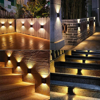 Solenergi Vägglampor Utomhus Vattentät LED Lampa