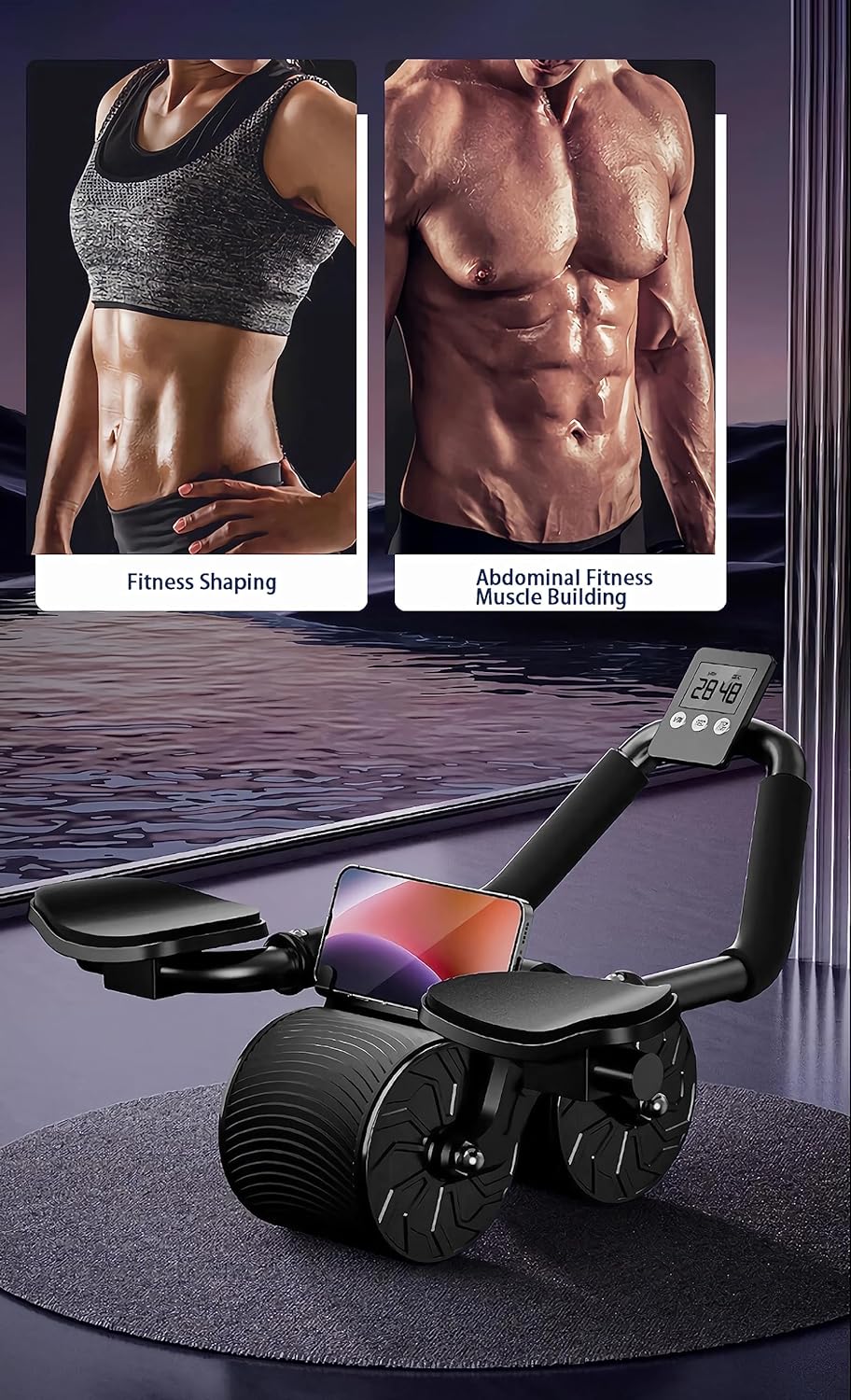 Royaleva Ab Roller Wheel med armstöd för kärnstyrka