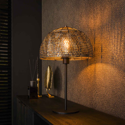 Carvallo - Design bordslampa svart och brun