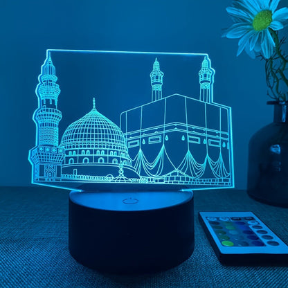 DecoLicht - 3D Nattlampa med Fjärrkontroll och 16 Färger