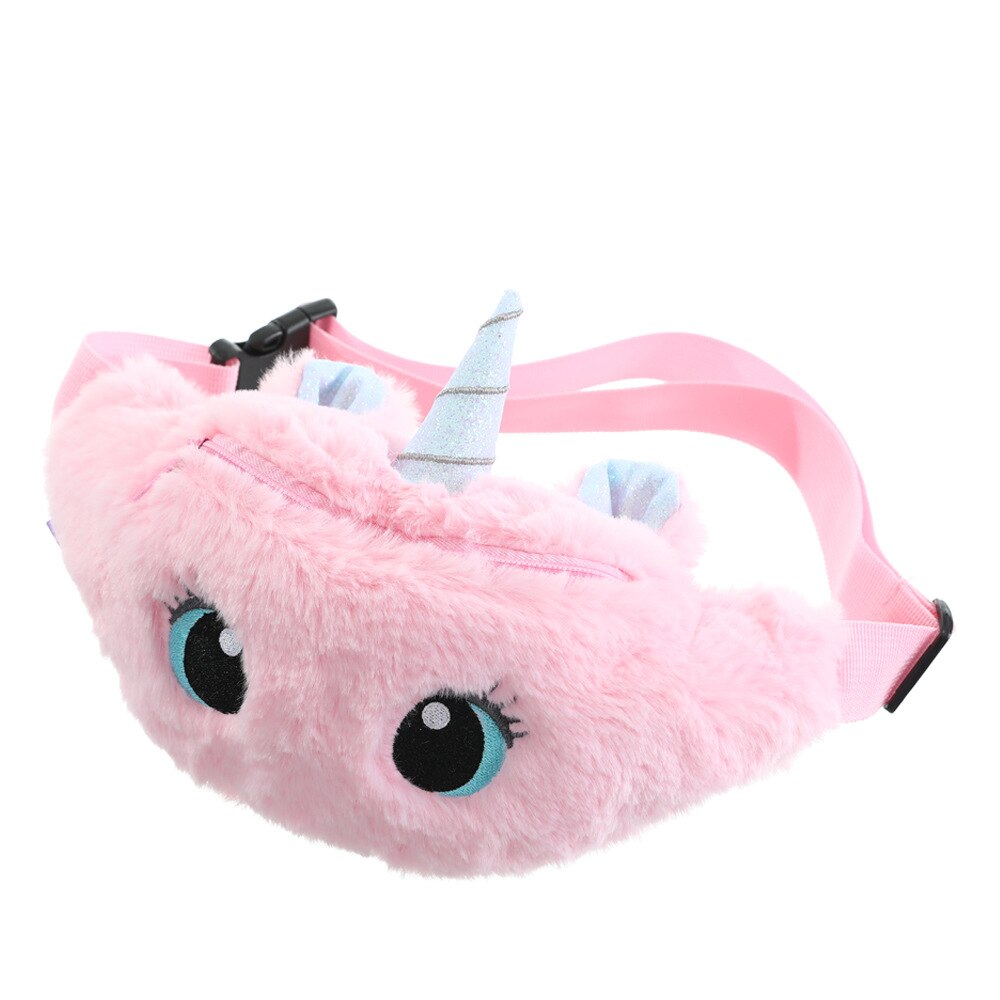 Barn Bumbag med Plysch Enhörning Design