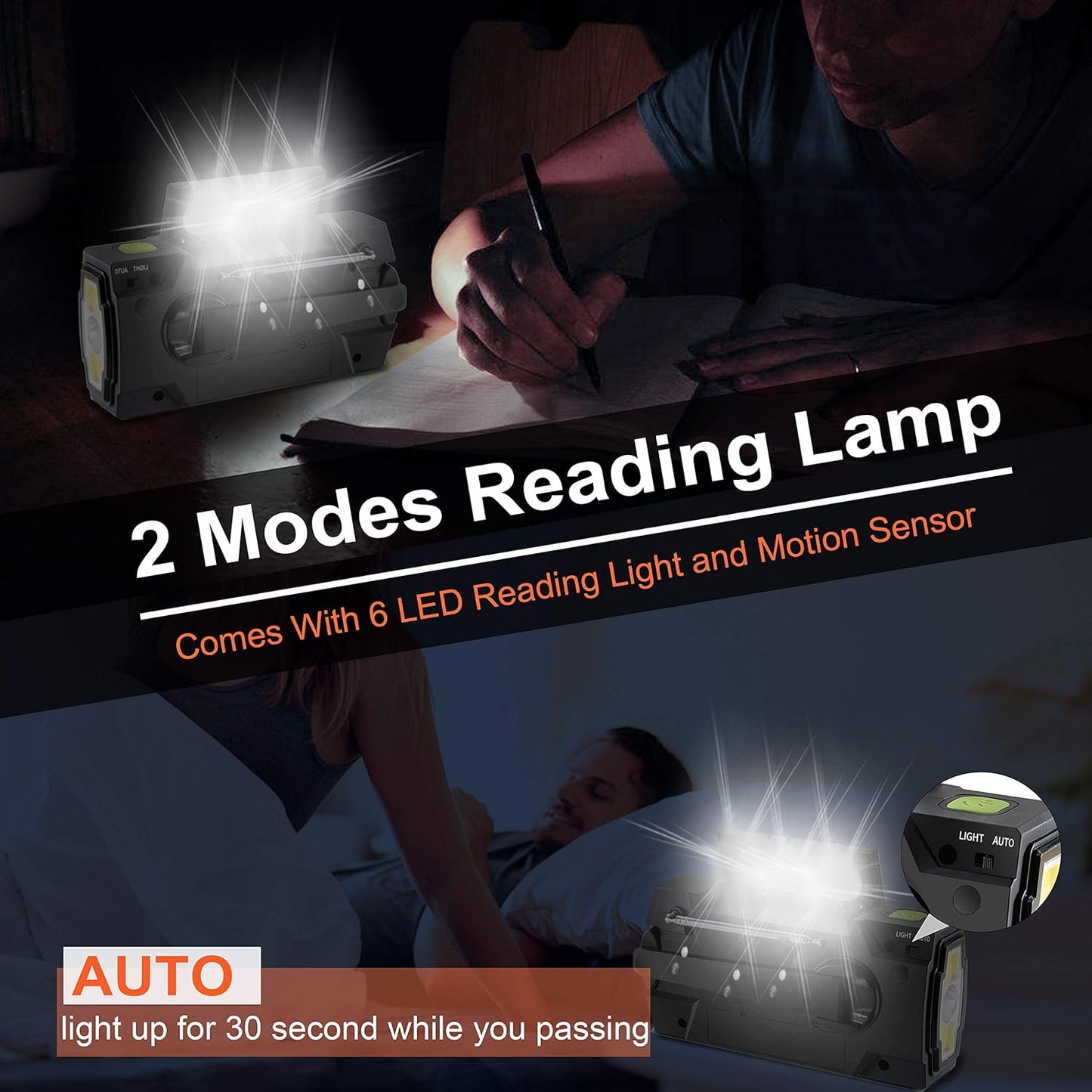 Royaleva Nödradio med vev och ficklampa