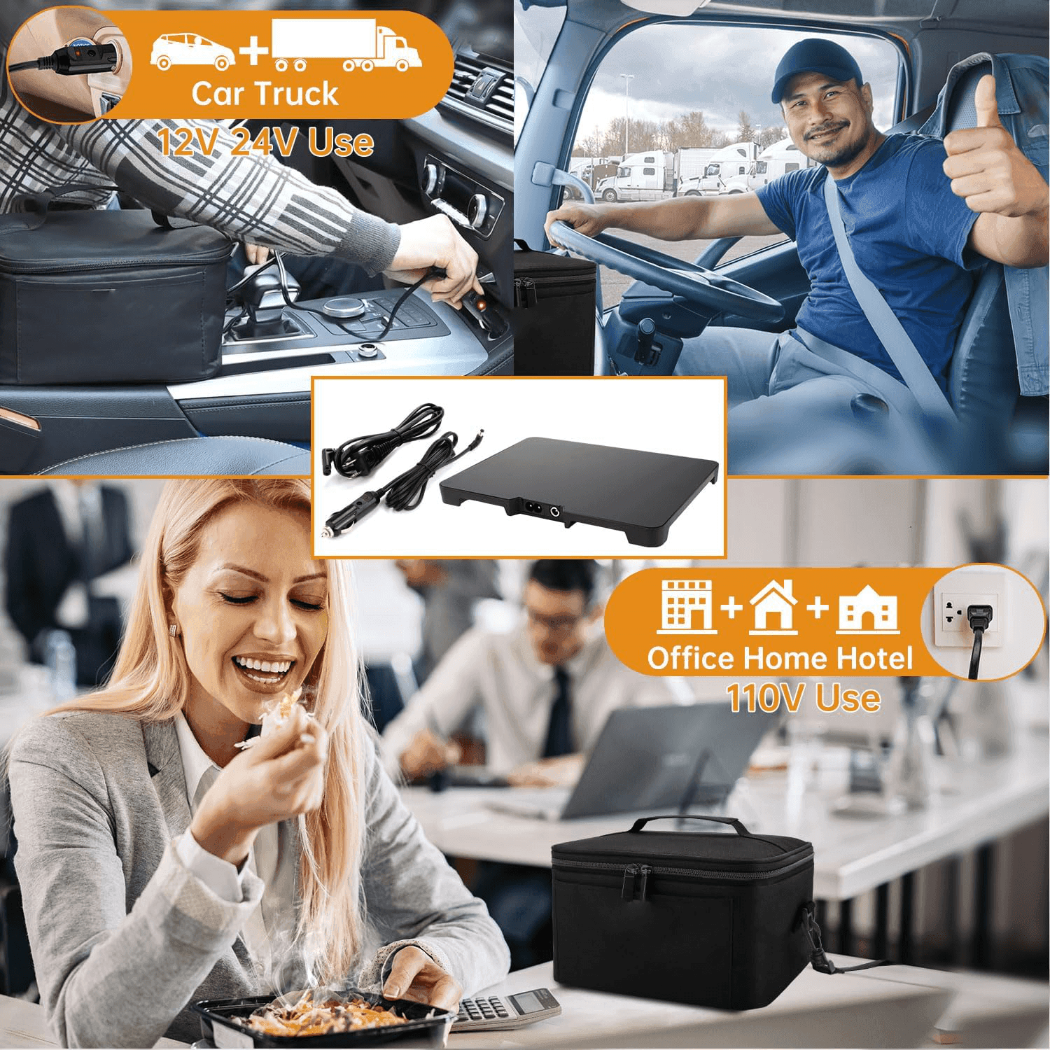 Portabel Matvärmare Lunchlåda – Elektrisk Värmekontainer för Måltider På Språng