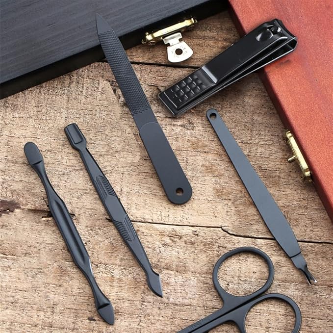 Nagelklippare Set | Rese-kit för personlig vård i rostfritt stål