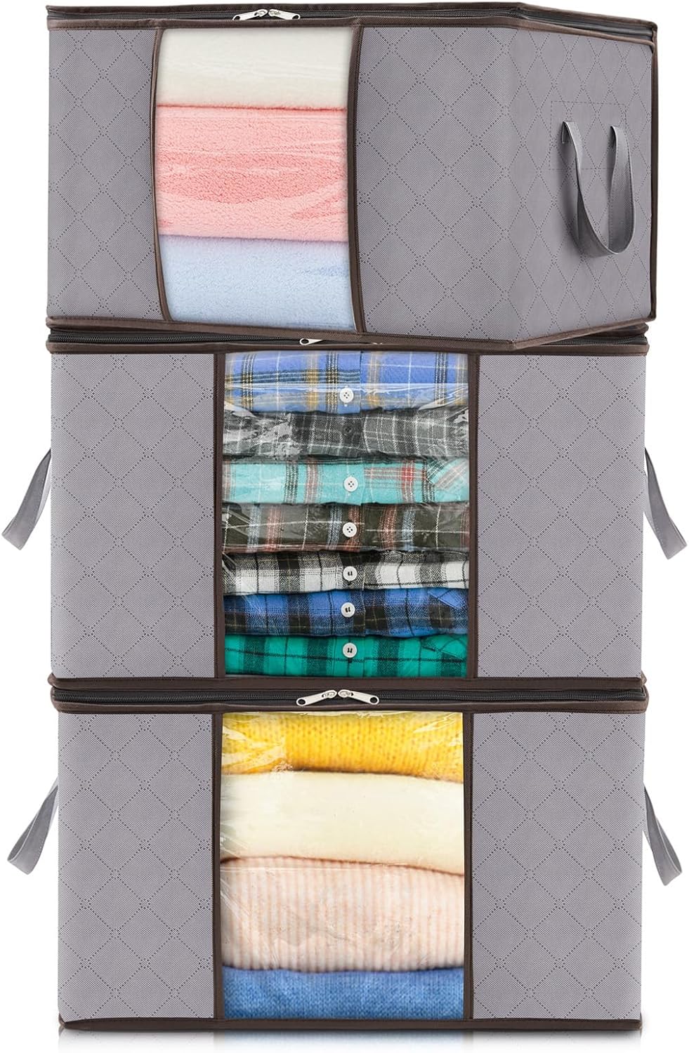 Förvaringslådor med handtag för klädesorganisation