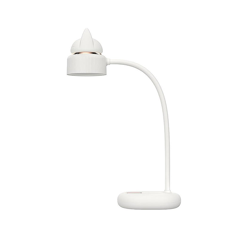 Wit/Rosafärgad/Grön Katt Roterande Bordslampa - USB Uppladdningsbar LED Nattlampa för Barn