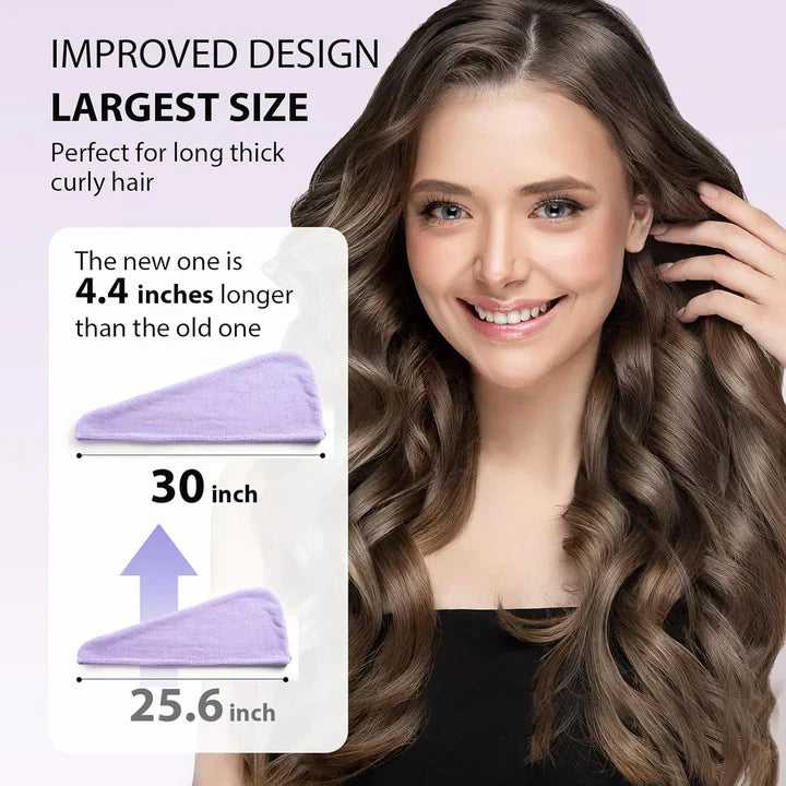 Mikrofiber-hårhandduk-set | 3-pack för snabb torkning