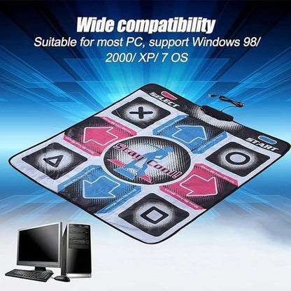 Step Dance Mat för PC – Halkfri USB Dansmatta för Spelare &amp; Dansare