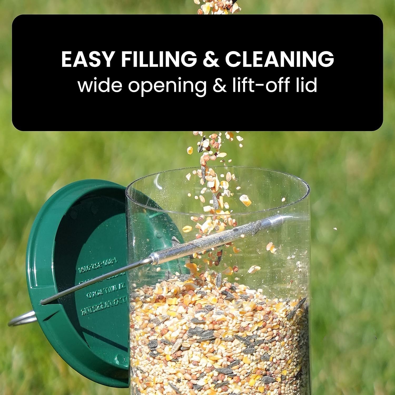 Fågelmatare Hängande Metall Ekorre Bevis Röret