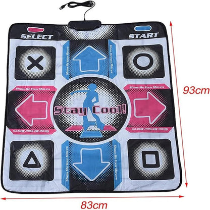 Step Dance Mat för PC – Halkfri USB Dansmatta för Spelare &amp; Dansare