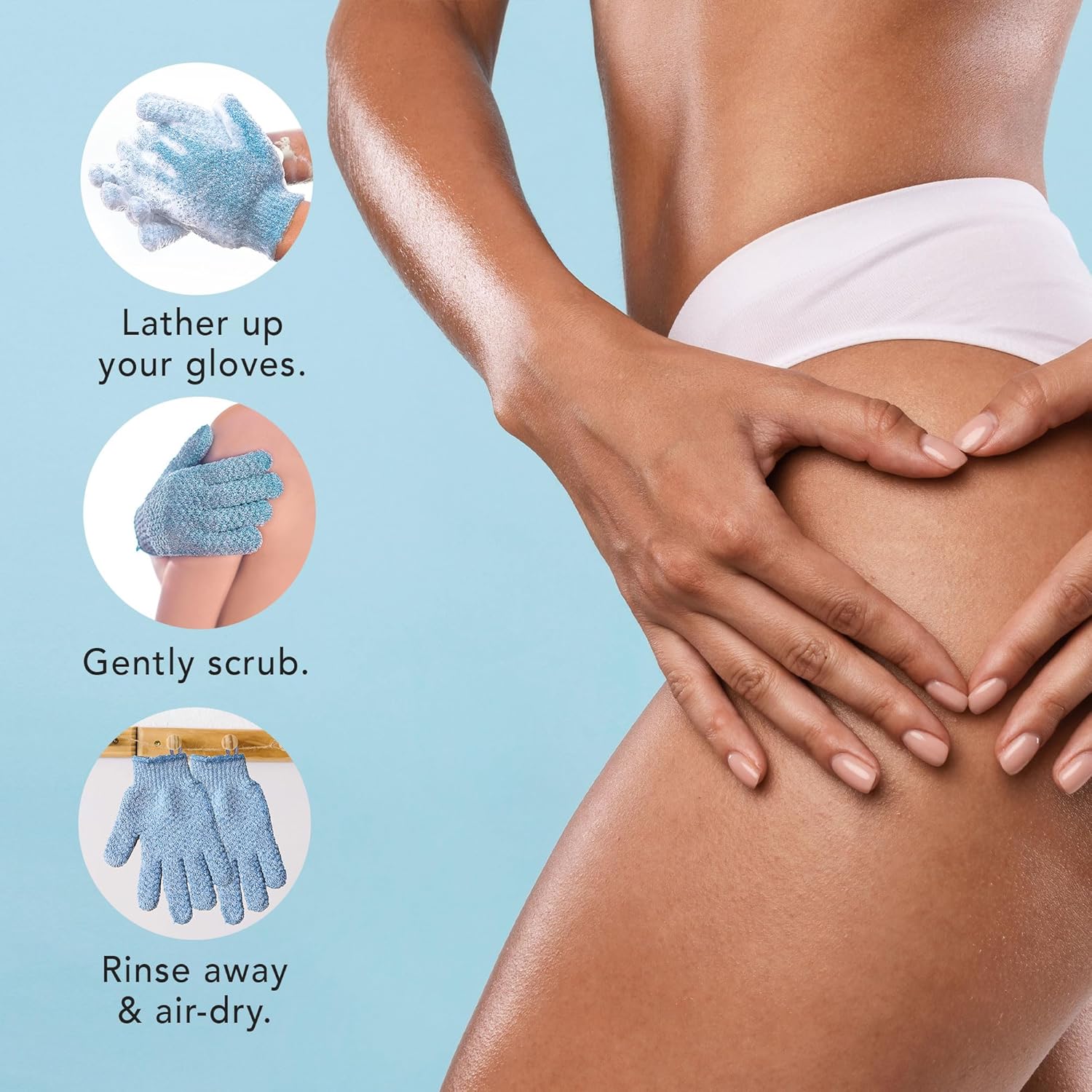 Exfolierande badvantar – 2-pack