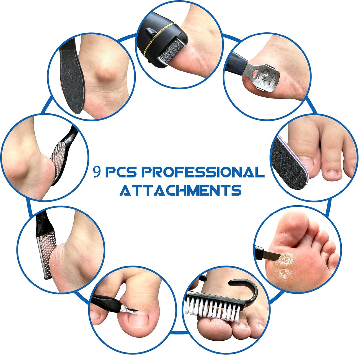 Luxora Elektrisk Förhårdnad Borttagare 16-i-1 Professionellt Kit