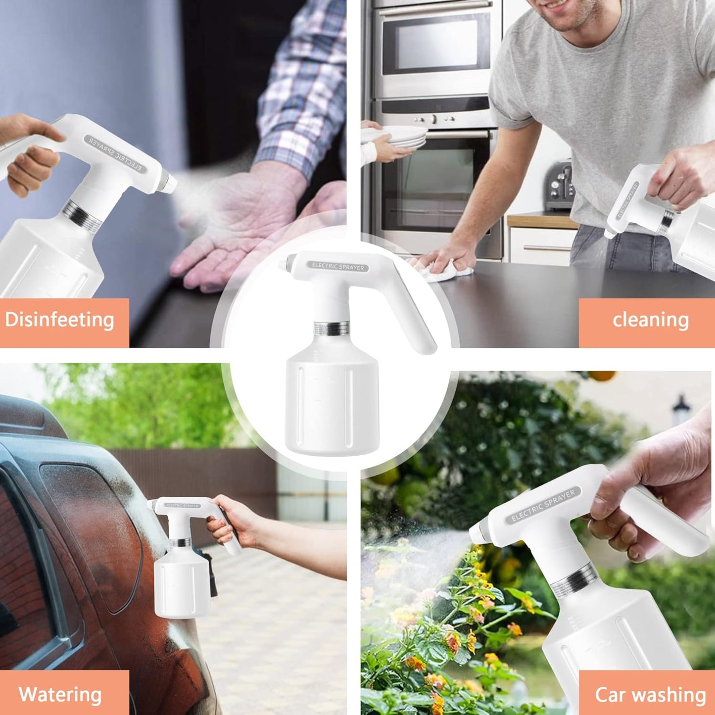 Elektrisk sprayflaska för växter – Automatisk vattenkanna med komforthandtag