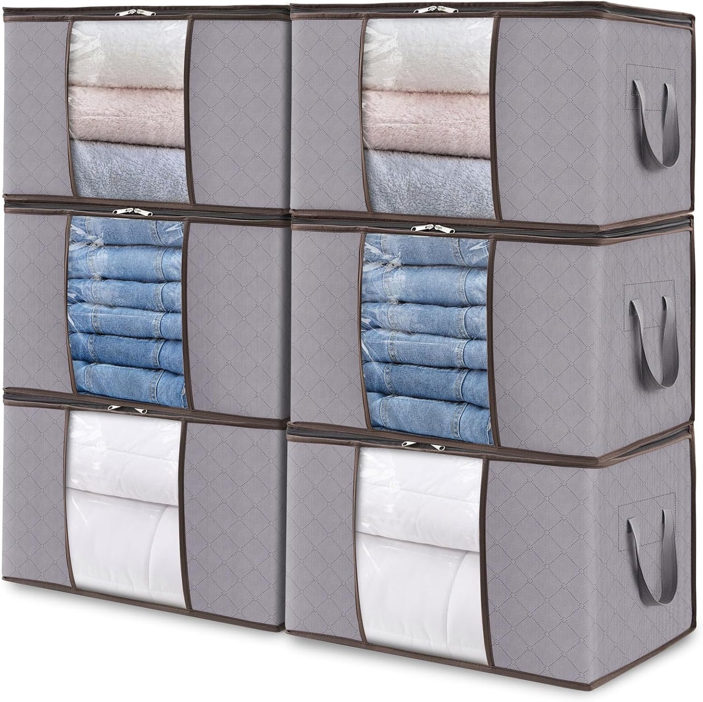 Förvaringslådor med handtag för klädesorganisation