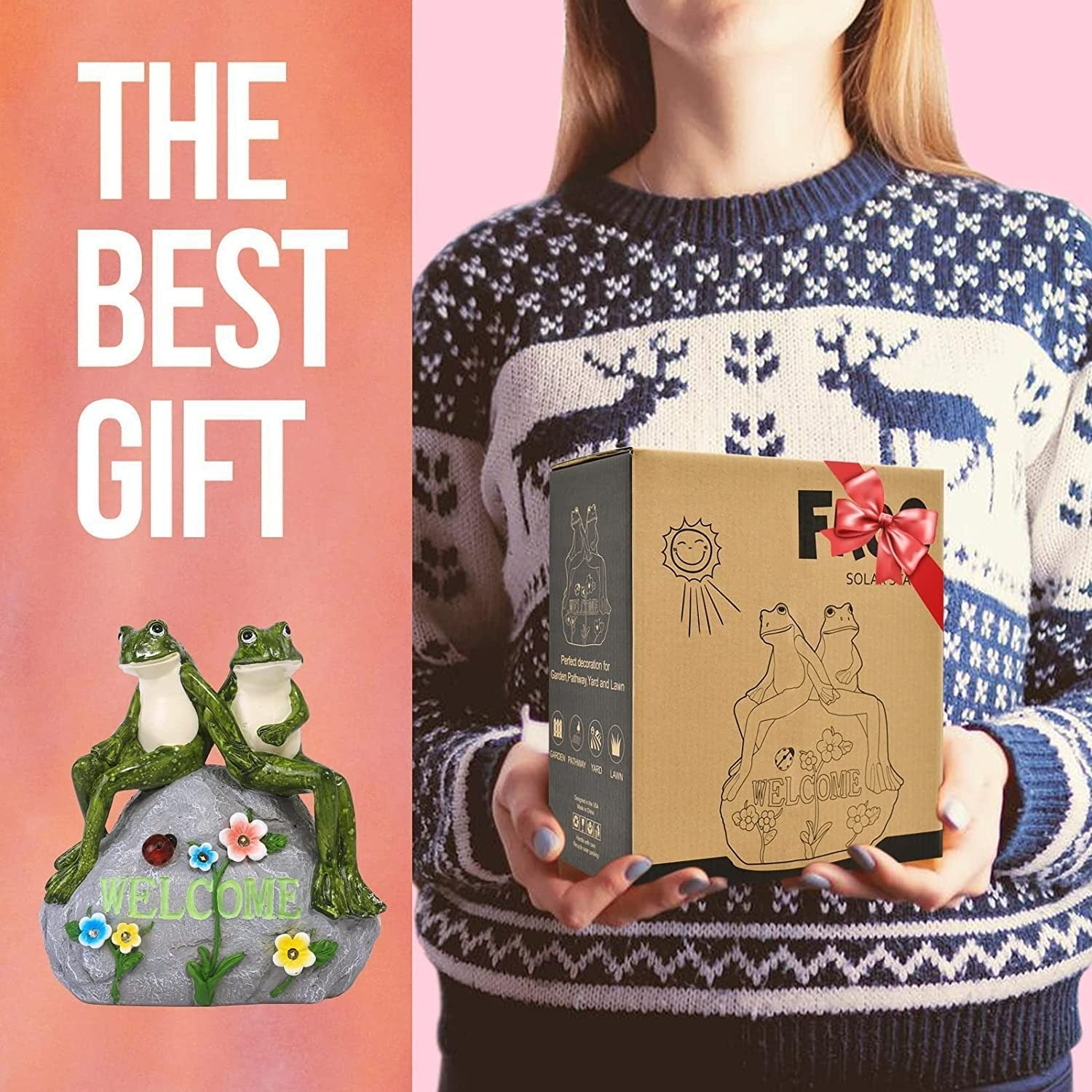 Solära djur trädgårdsdekorationer – Vattentäta LED utomhusdekorationer för uteplats och trädgård