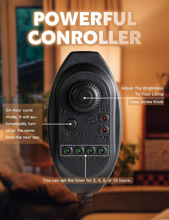 Premium Dimmable Candle Lamp Värmare Med Justerbar Höjd