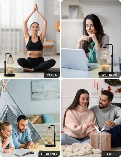 Premium Dimmable Candle Lamp Värmare Med Justerbar Höjd