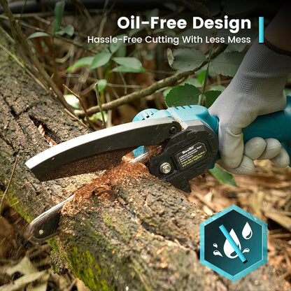 PowerCut Mini | Trådlös 6-tums kedjesåg för trädtrimning