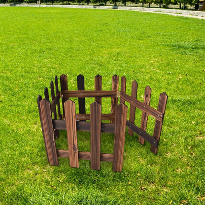 Dekorativ trädhägn för bäddar och utomhusområden