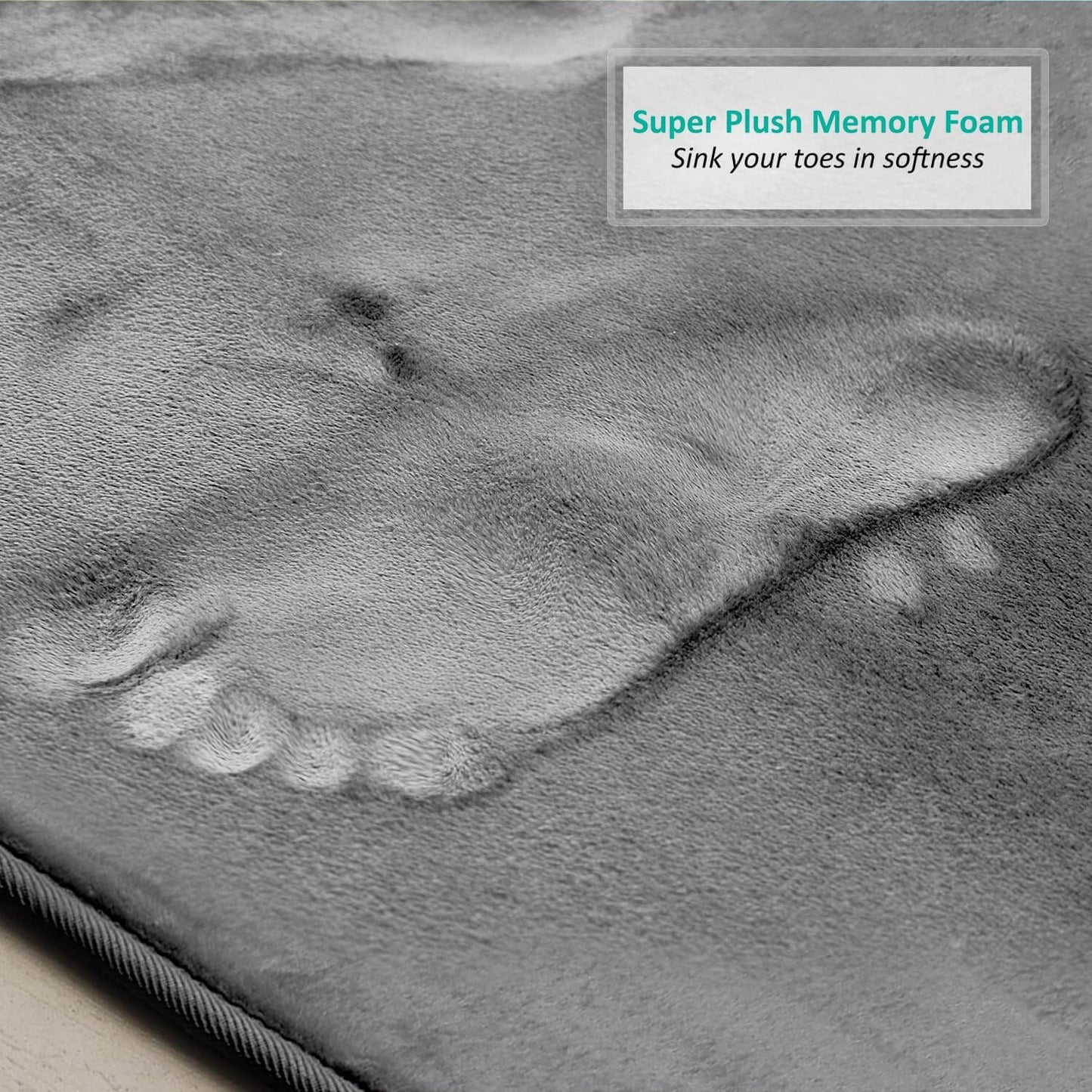 Royallure 3-delad Minnesskum Badrumsmattset – Absorberande, Halkfri & Tvättbar