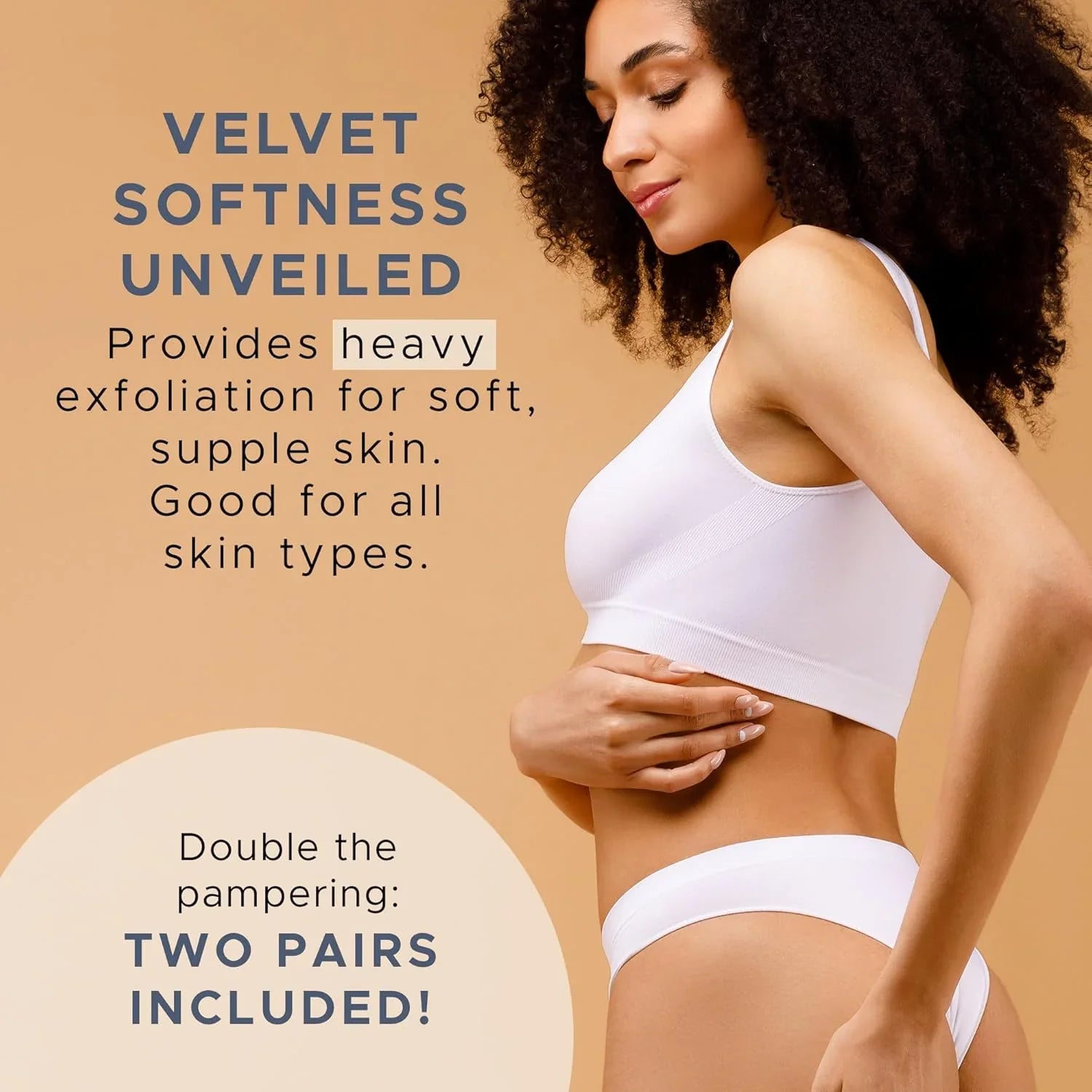 Exfolierande badvantar – 2-pack