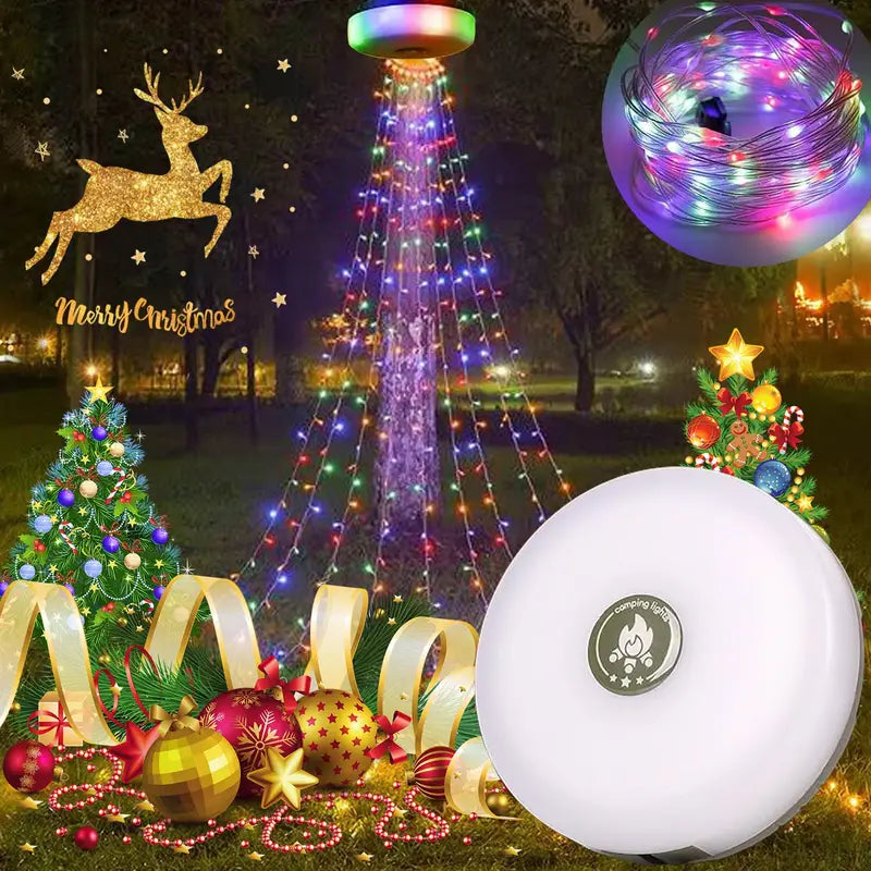 4 i 1 Camp Lights - Ljuslängder med 8 belysningslägen