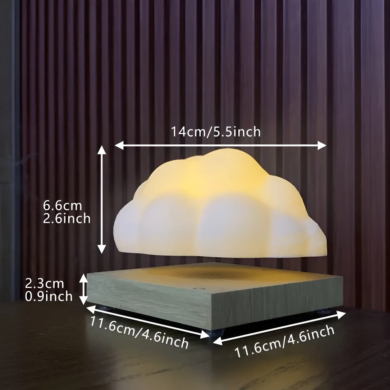SkyLume Lampa - Automatisk Rotating LED Bordlampa