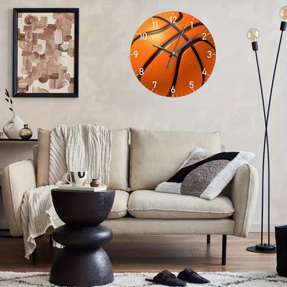 HoopsTime - Stille Basketbollar Klocka, Batteridriven