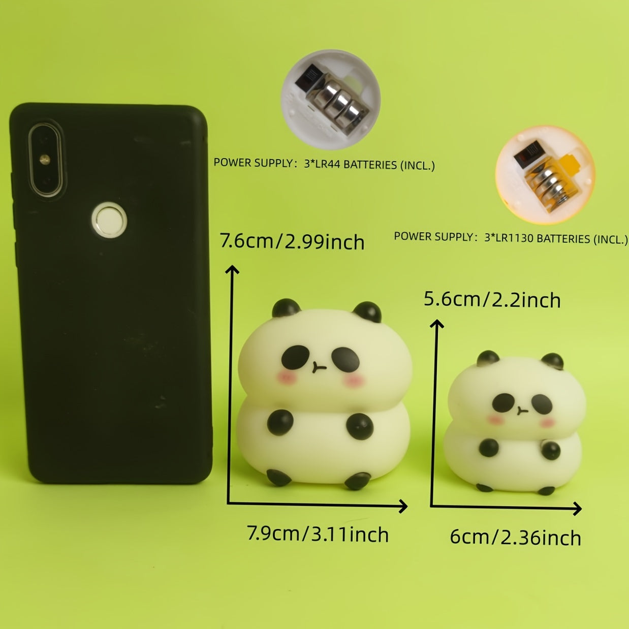 PandaGlow - Asien-inspirerat panda nattlampa med LED-belysning