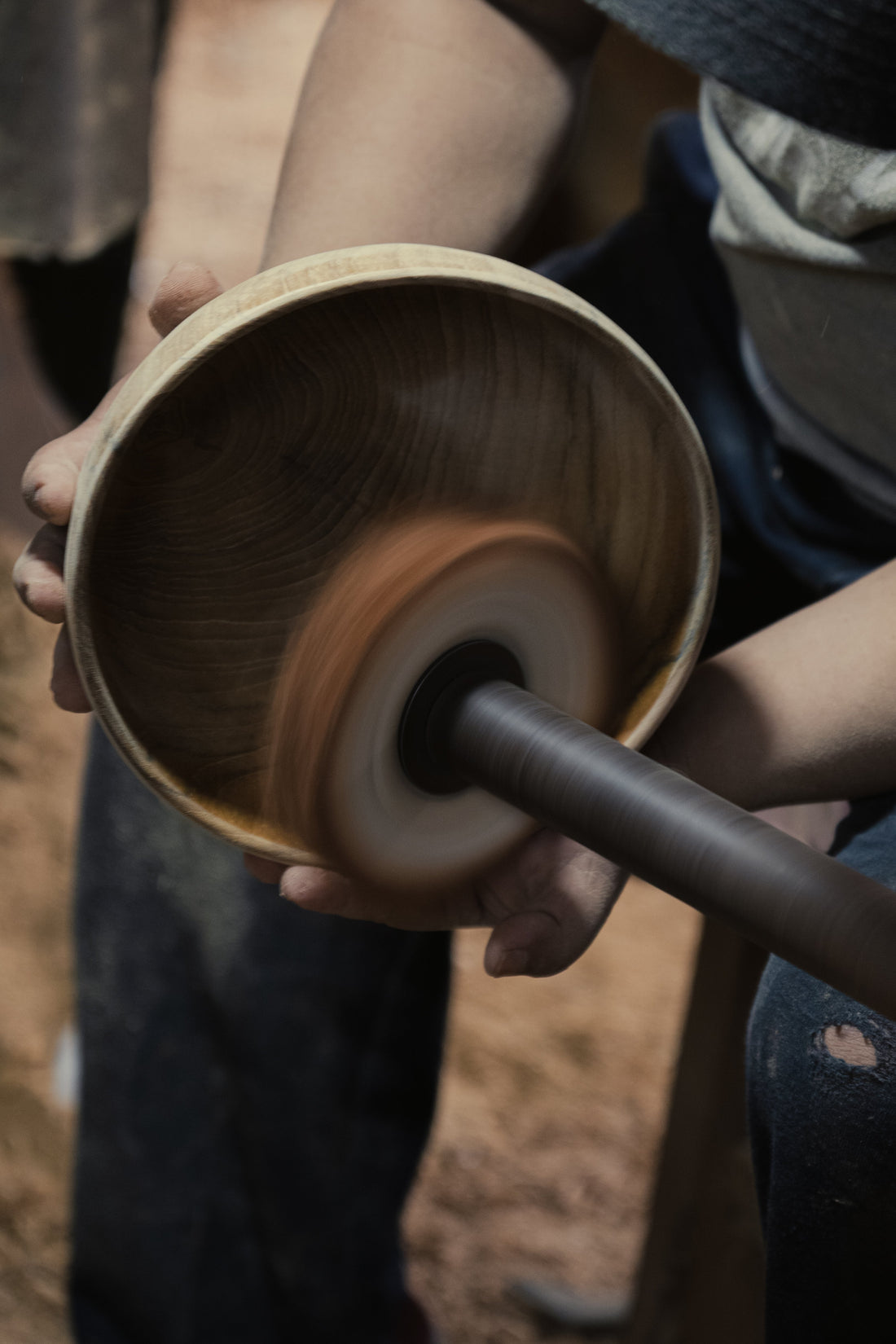 Handgjuten Teakskålset – Nestande Design, 5 Delar