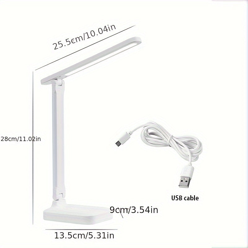 LumiDesk - Dimmbar LED Skrivbordslampa med Touchkontroll och USB