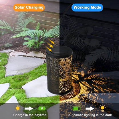 SolarArt Lantern - Lyxig Metallkonstdekoration Solutomhus Lantern