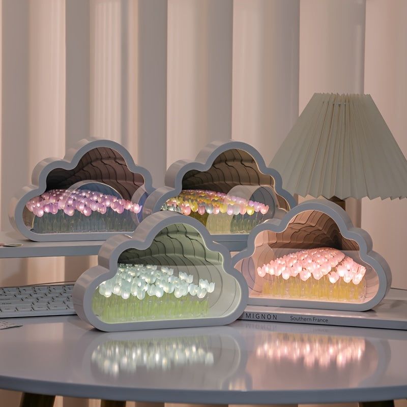 TulipGlow - LED Tulpan Nattlampa för Rumsdekoration