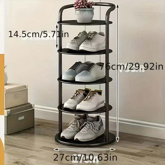 Skohållare med 4 nivåer – Utrymmesbesparande & Stabil | Modern design för hall eller lägenhet
