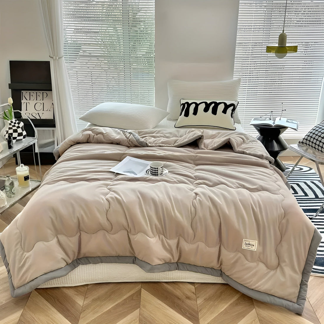 Lätt täcke för sommaren – Andas &amp; Mångsidig | För soffa, säng &amp; resor