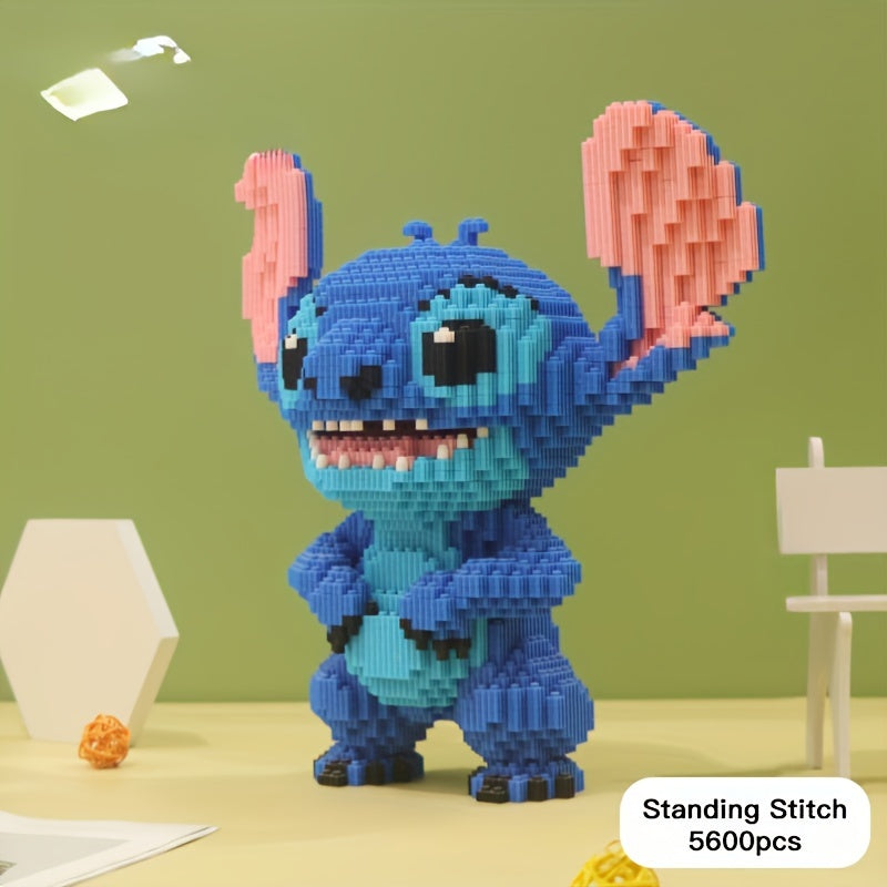 Stitch 3D Byggpussel – Färggällig och Detaljerad Modell för Kreativa Byggare