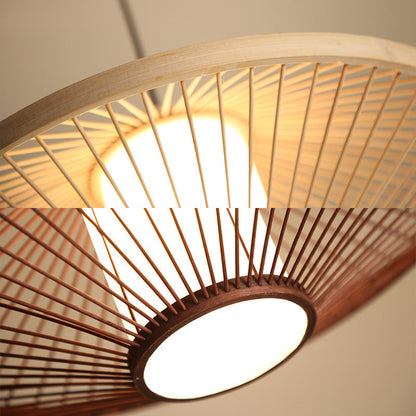 Modern asiatisk bamboolampa