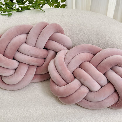 2 Stycken Knop Ball Kuddar - Mjuka Plysch Kuddar, Dekorativa Kuddar för Säng, Soffa och Vardagsrum