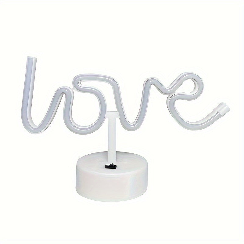 NeonLiefde - LED Neon Bordslampa för Sovrum och Festdekoration